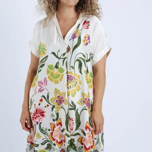 Robe en viscose à imprimé floral