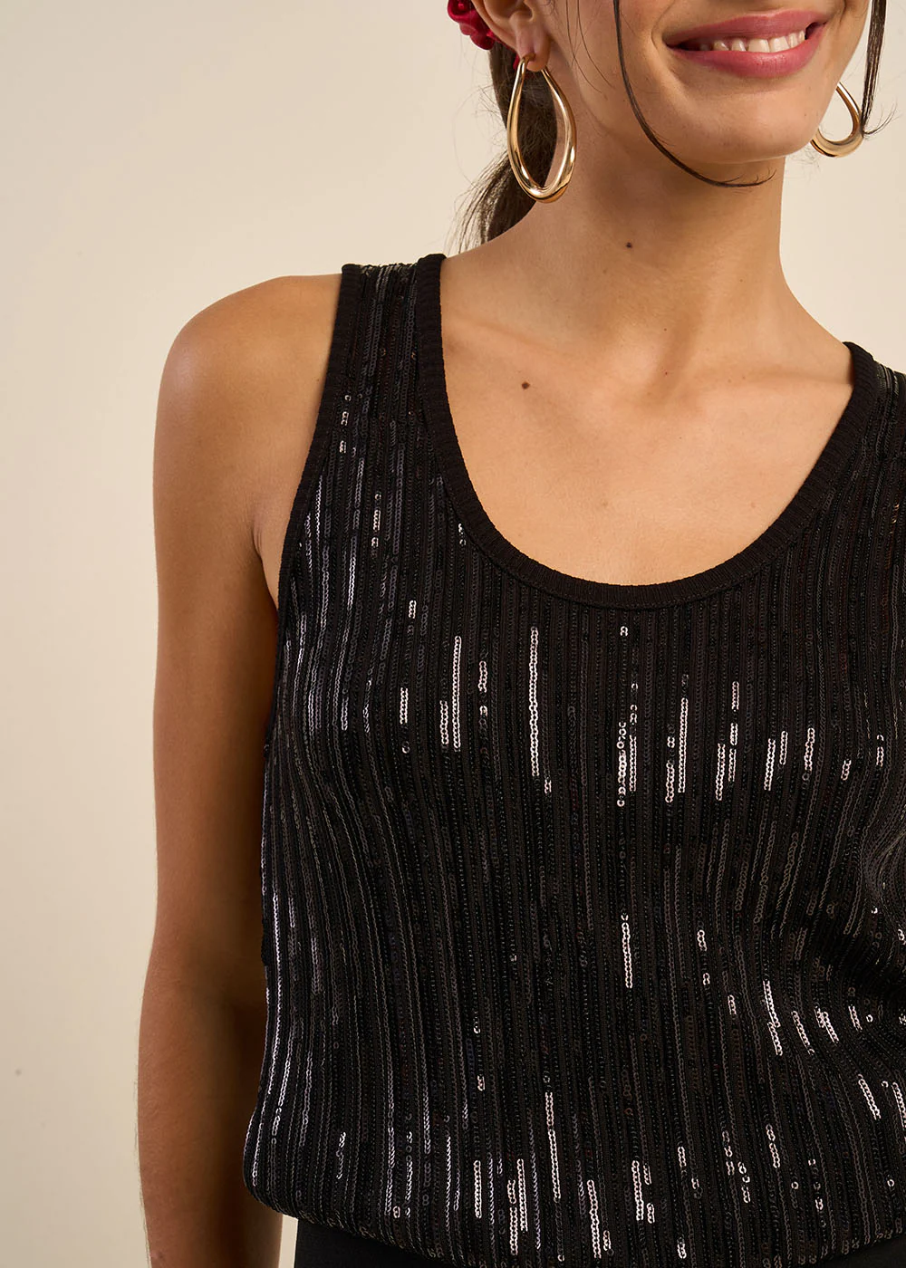 Débardeur maille à sequins – Image 4