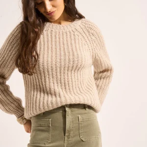 Pull épais en côtes larges