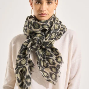 Foulard imprimé en laine