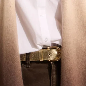 Ceinture en cuir à boucle
