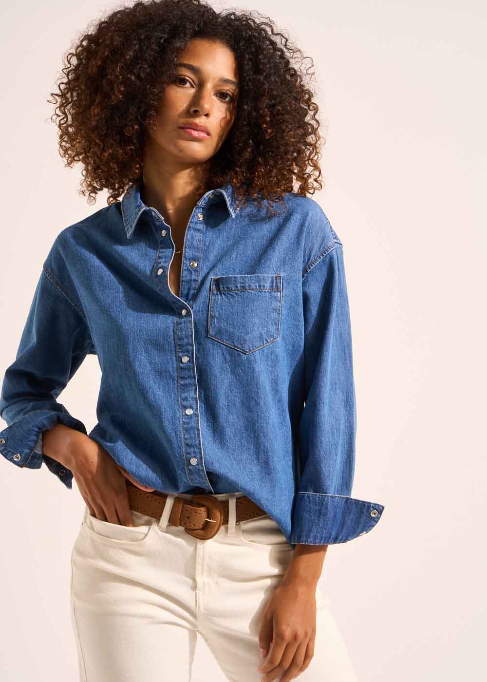 Chemise demin ample