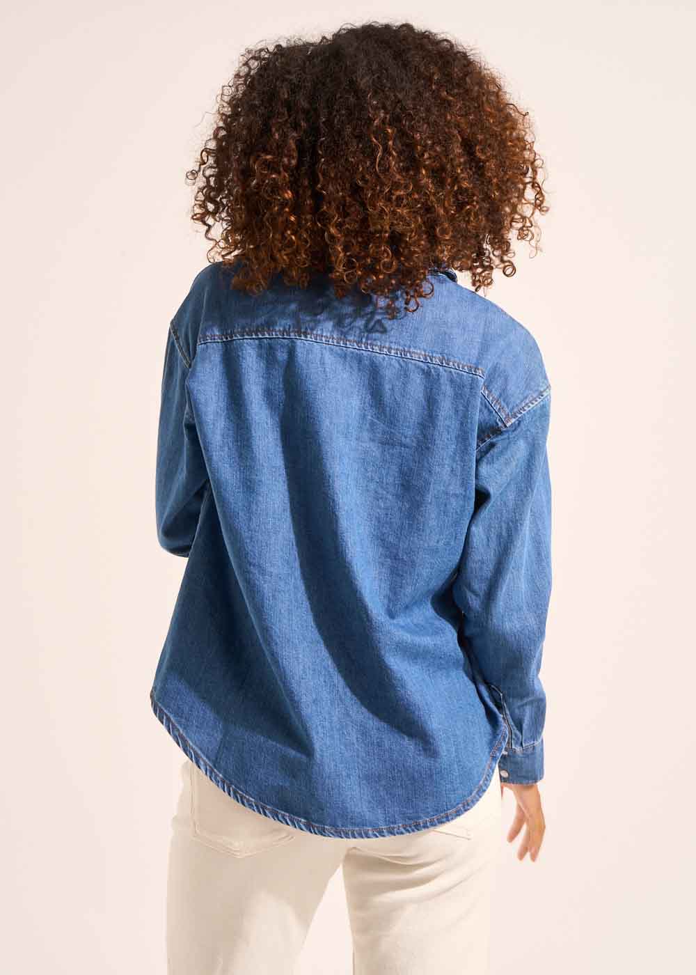Chemise demin ample – Image 3