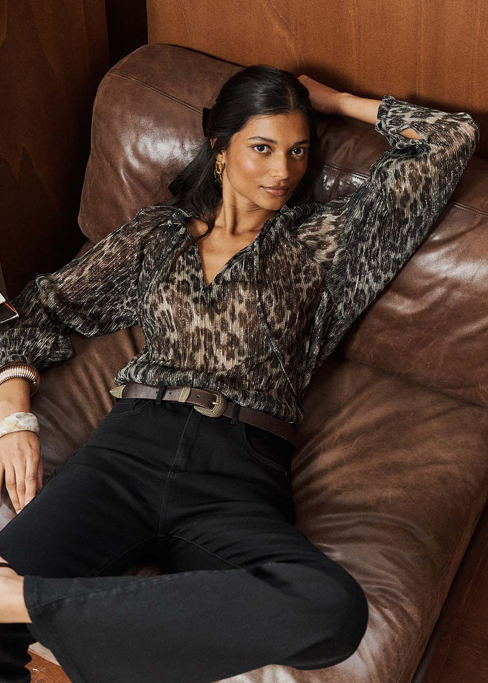 Blouse léopard lurex