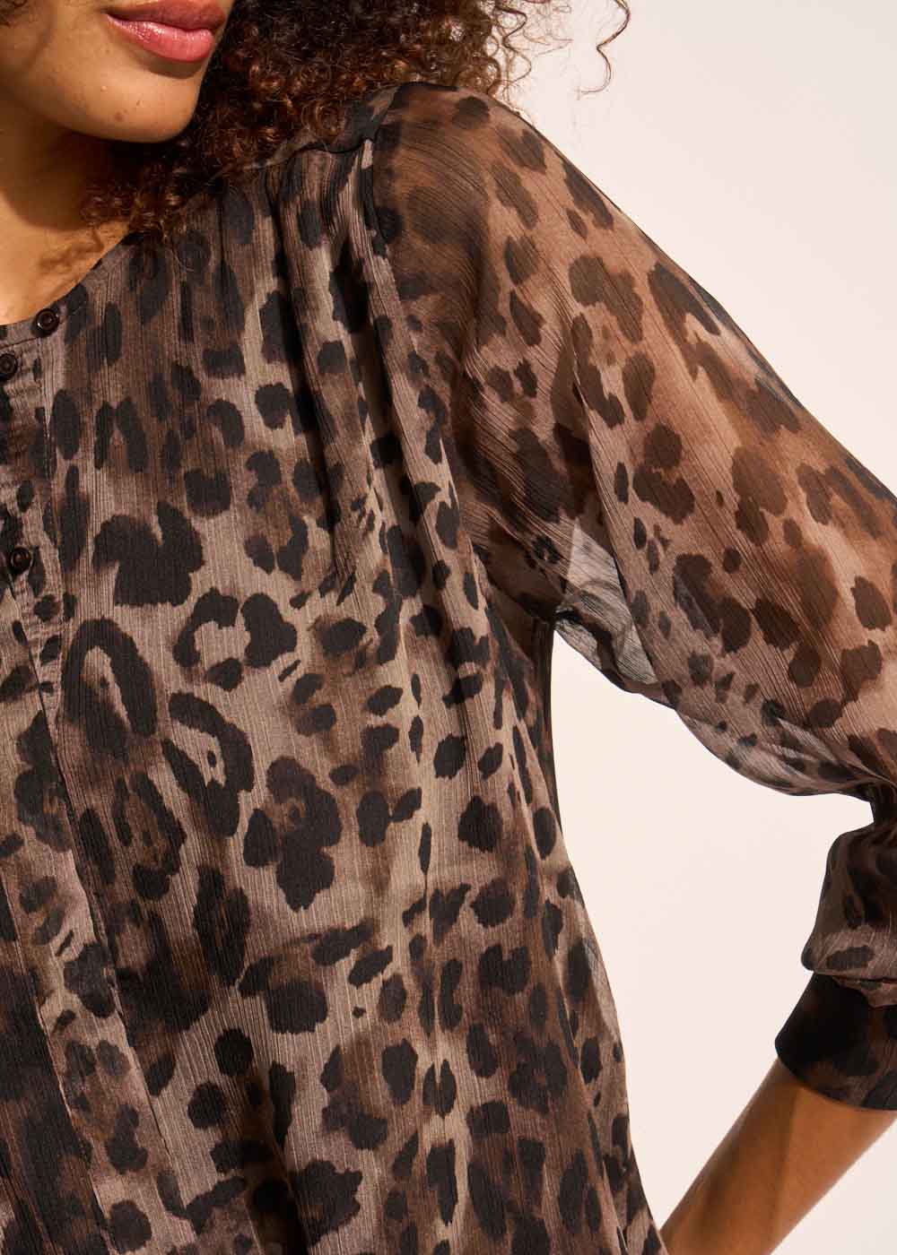 Blouse imprimé léopard
