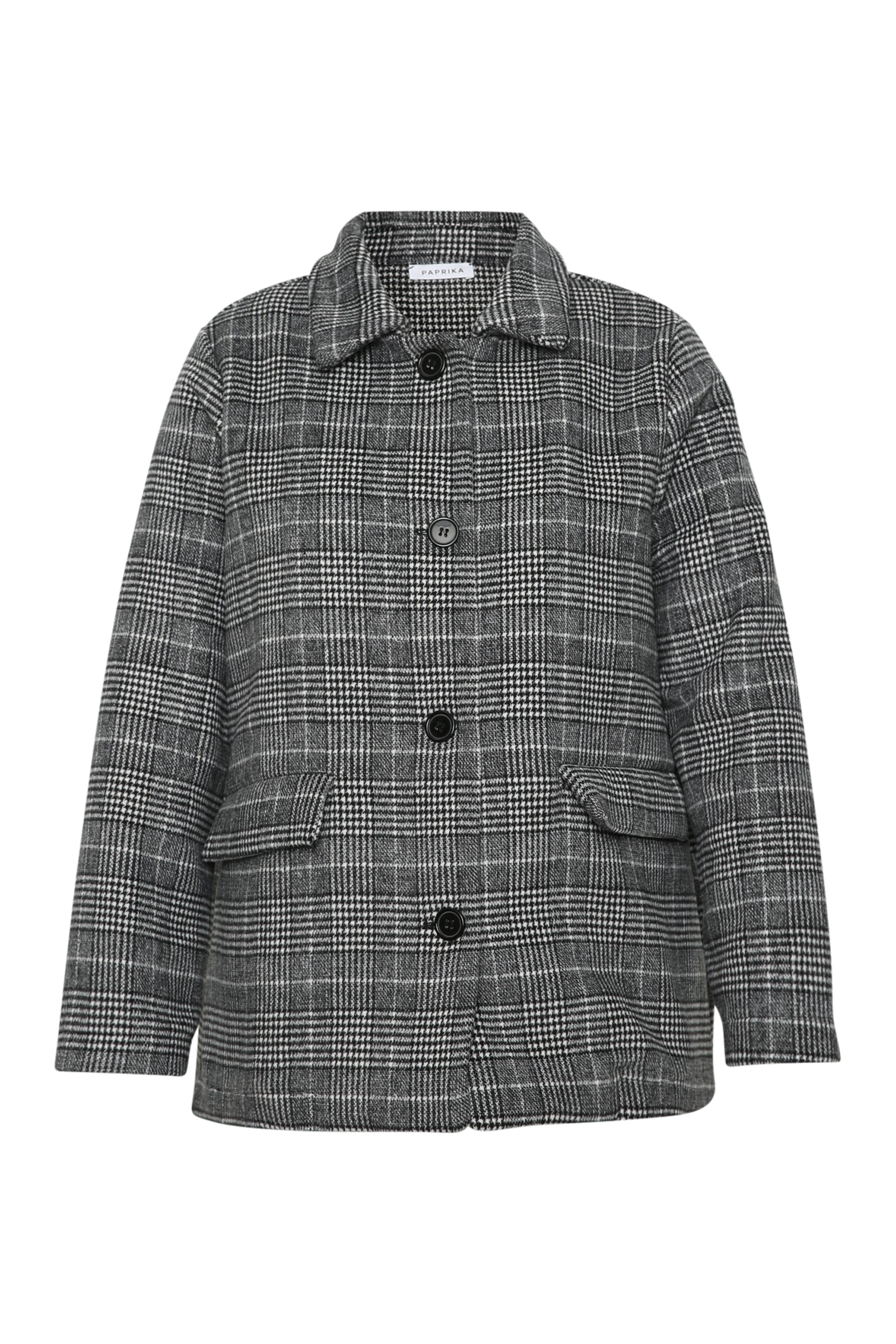 Manteau court à carreaux – Image 7