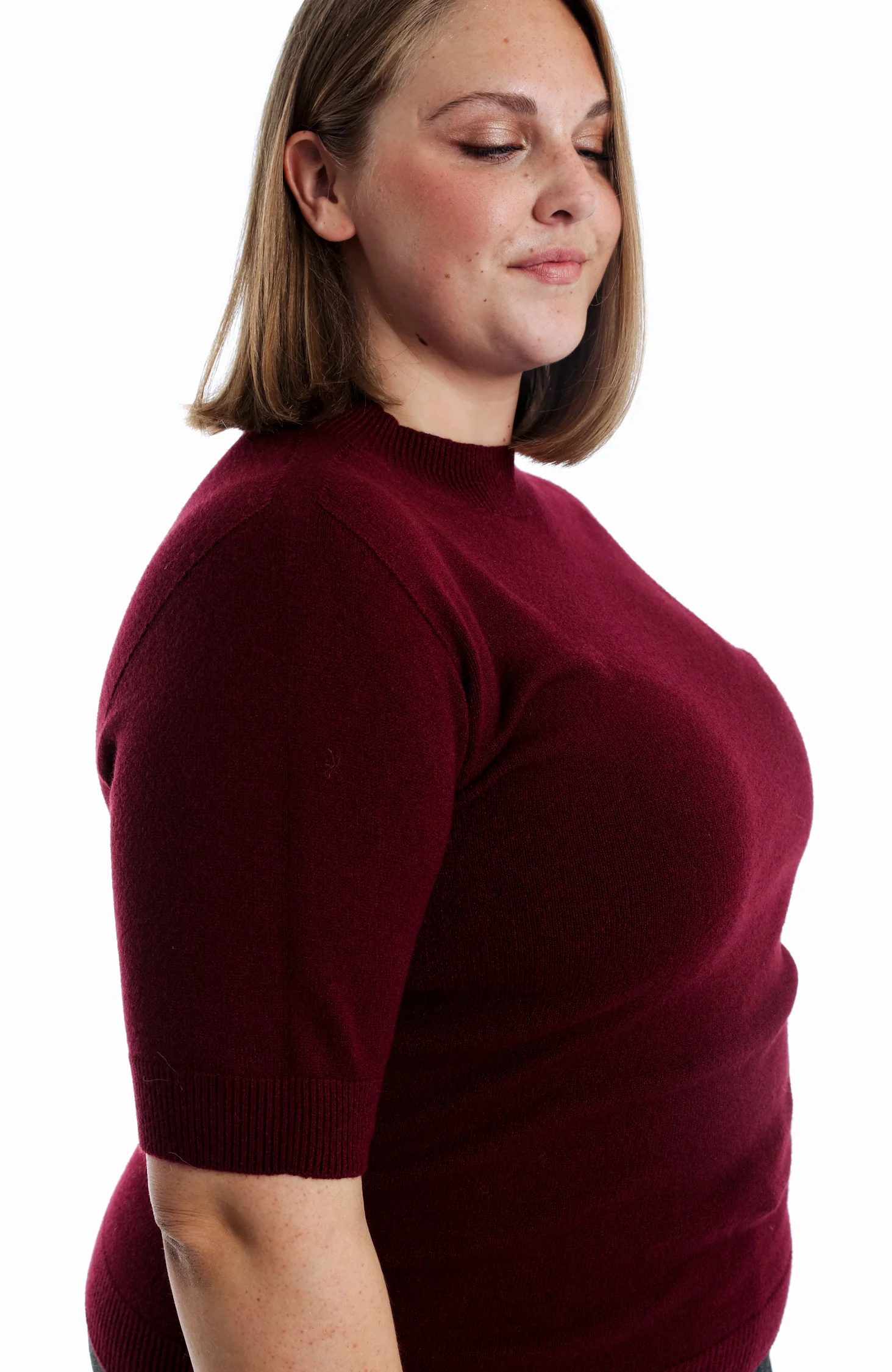 Pull manches courtes uni – Image 4