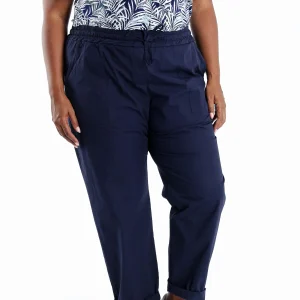 Pantalon en coton uni