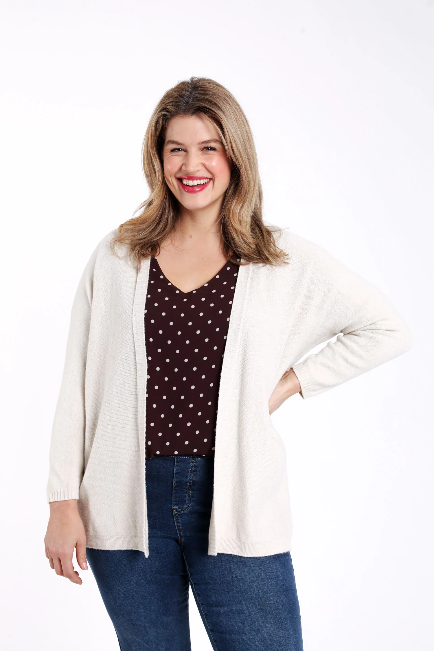 Cardigan long en viscose uni