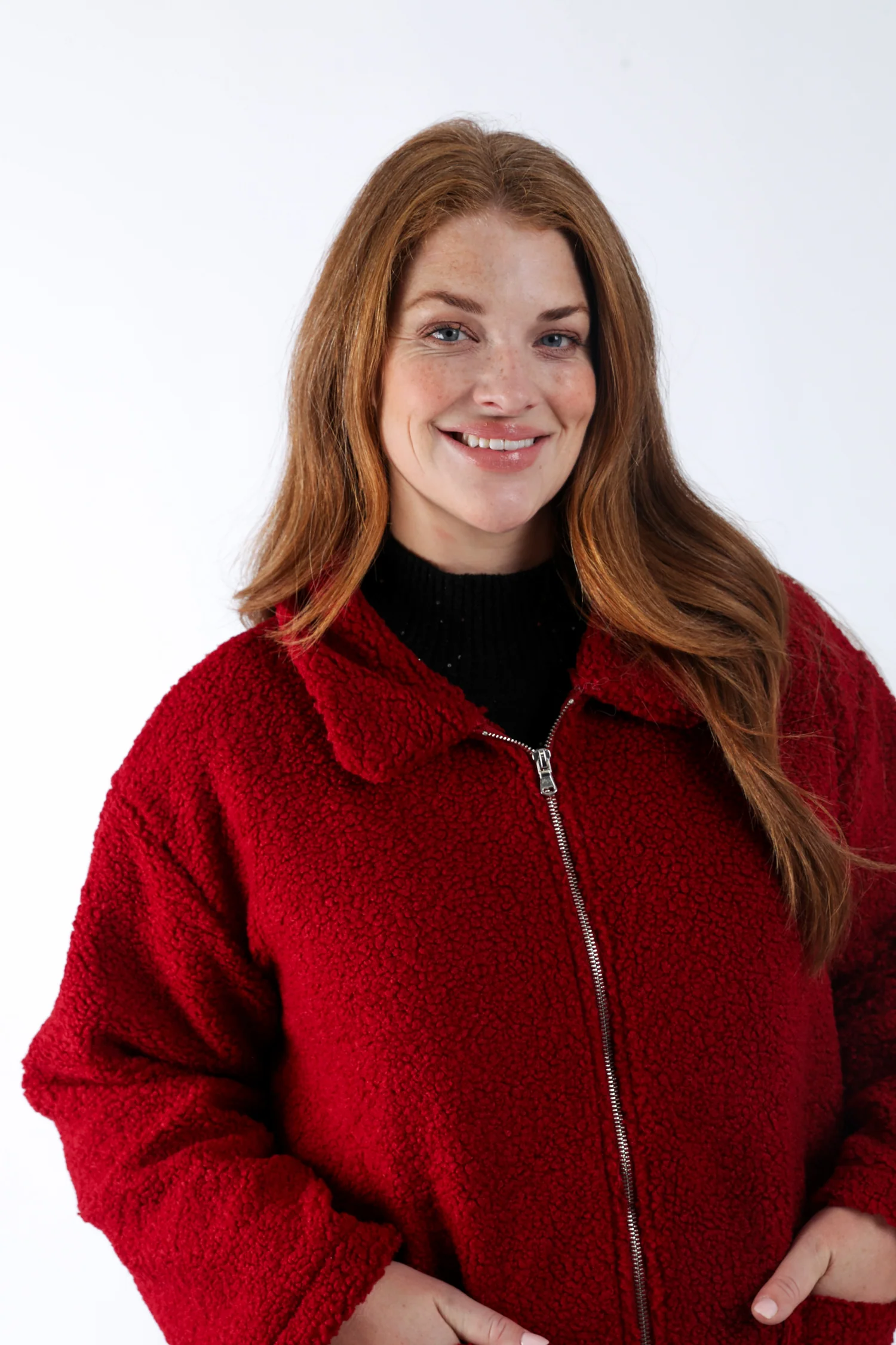 Manteau teddy uni – Image 4