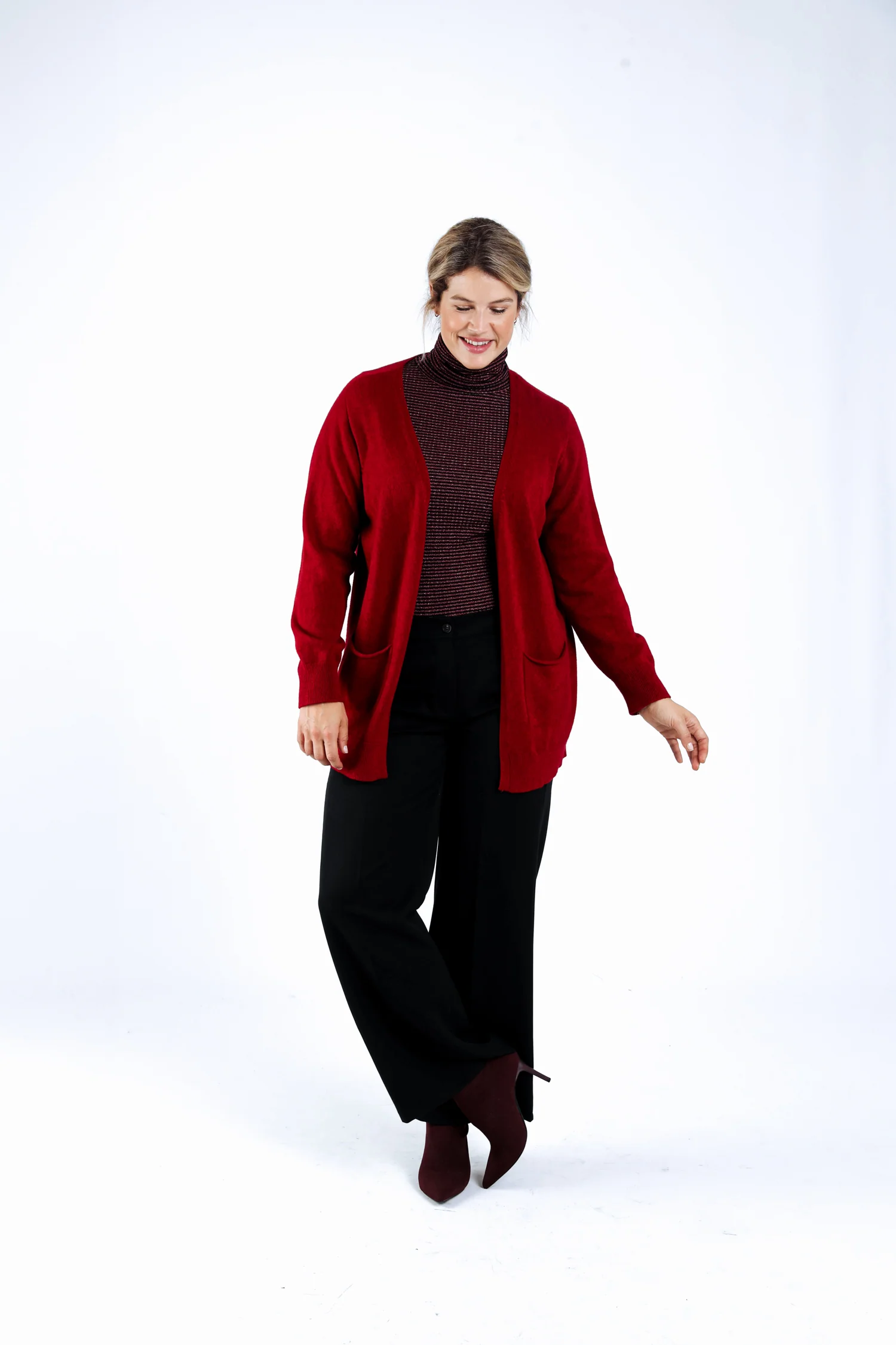 Cardigan en viscose uni – Image 5