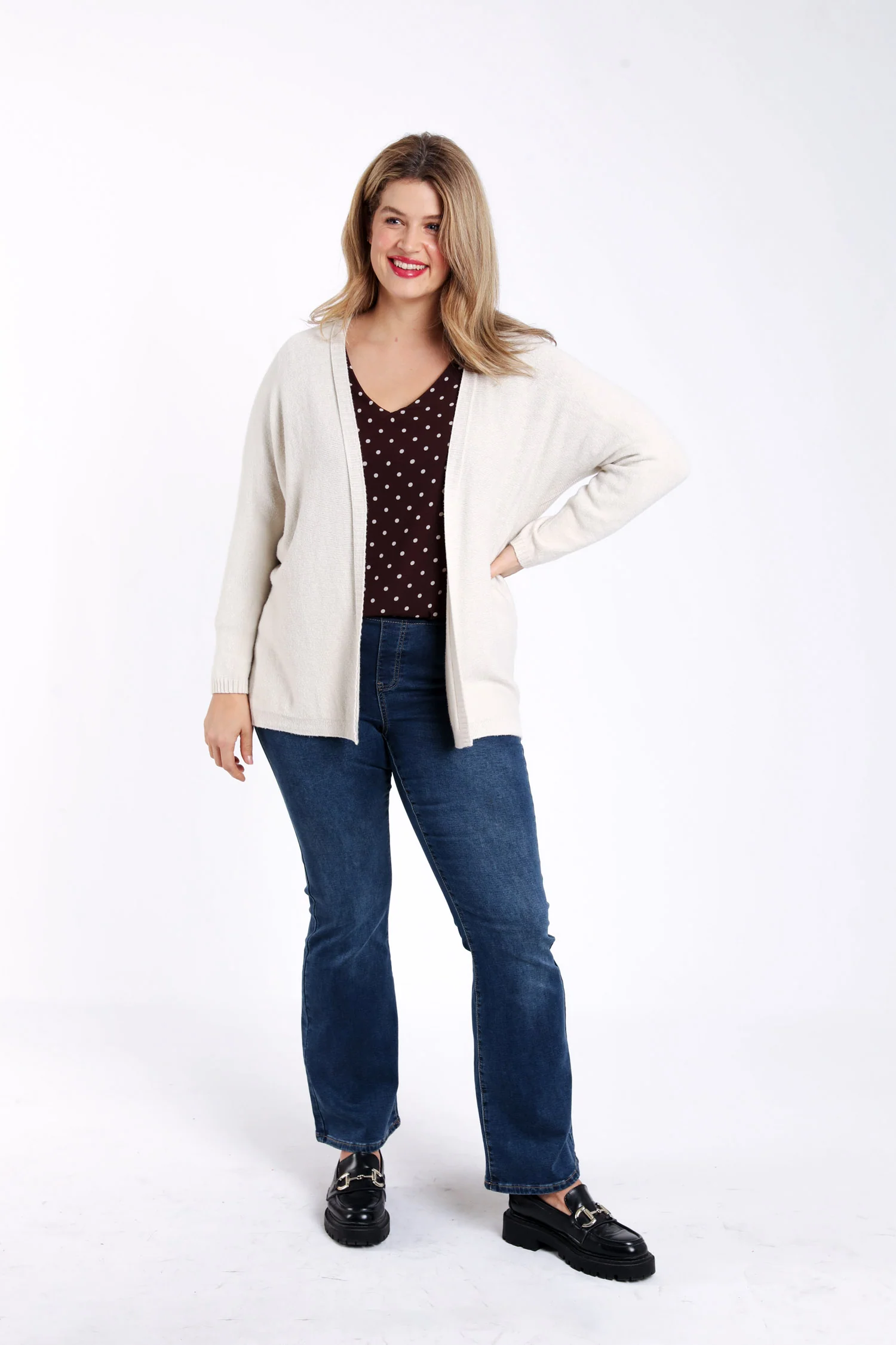 Cardigan long en viscose uni – Image 4