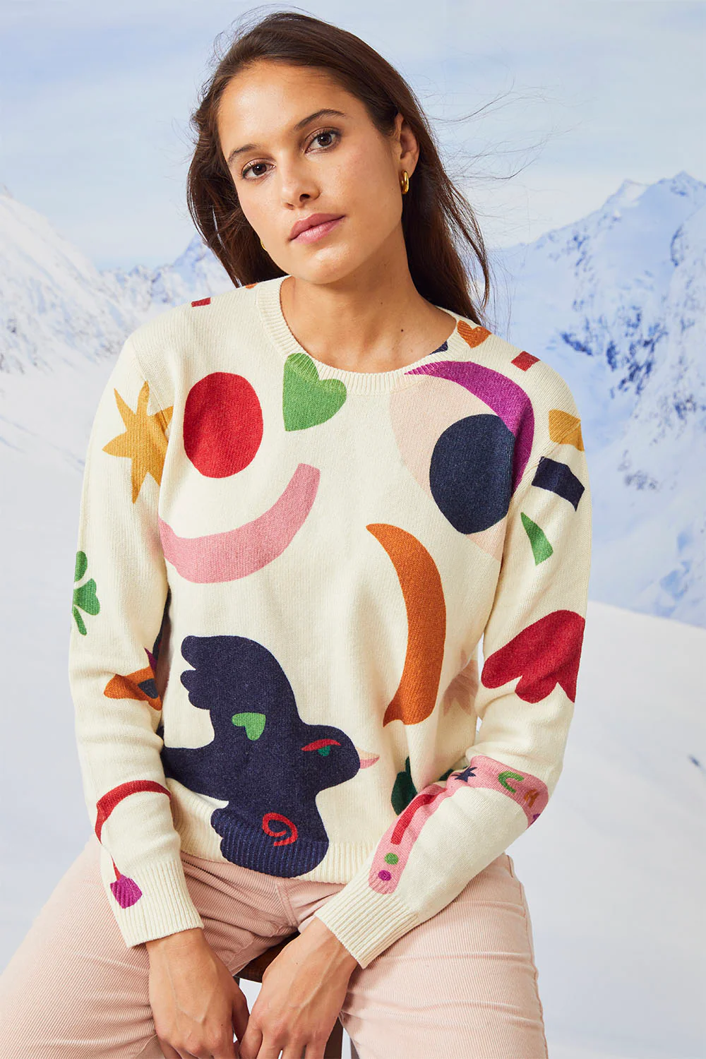 Pull en laine Soi x Leona Rose