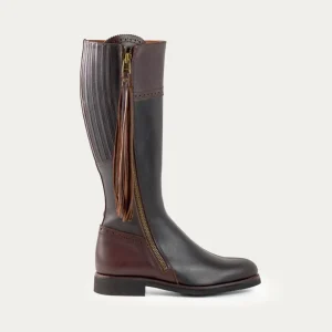 Bottes Espagnoles hautes marron à élastique