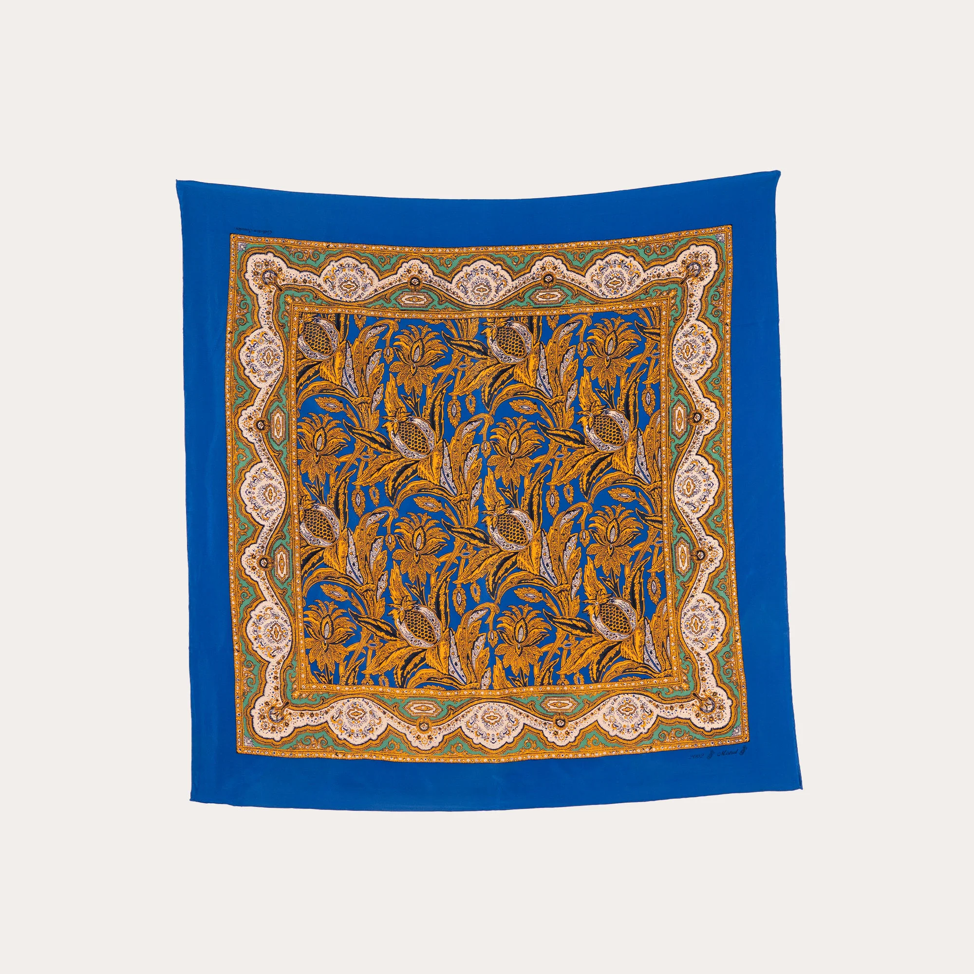 FOULARD ARTISTE Sourdive Saphir