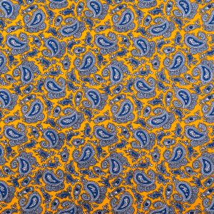 TISSU AU METRE PETIT CACHEMIRE Jaune