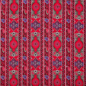 Tissu au mètre Galon Rouge
