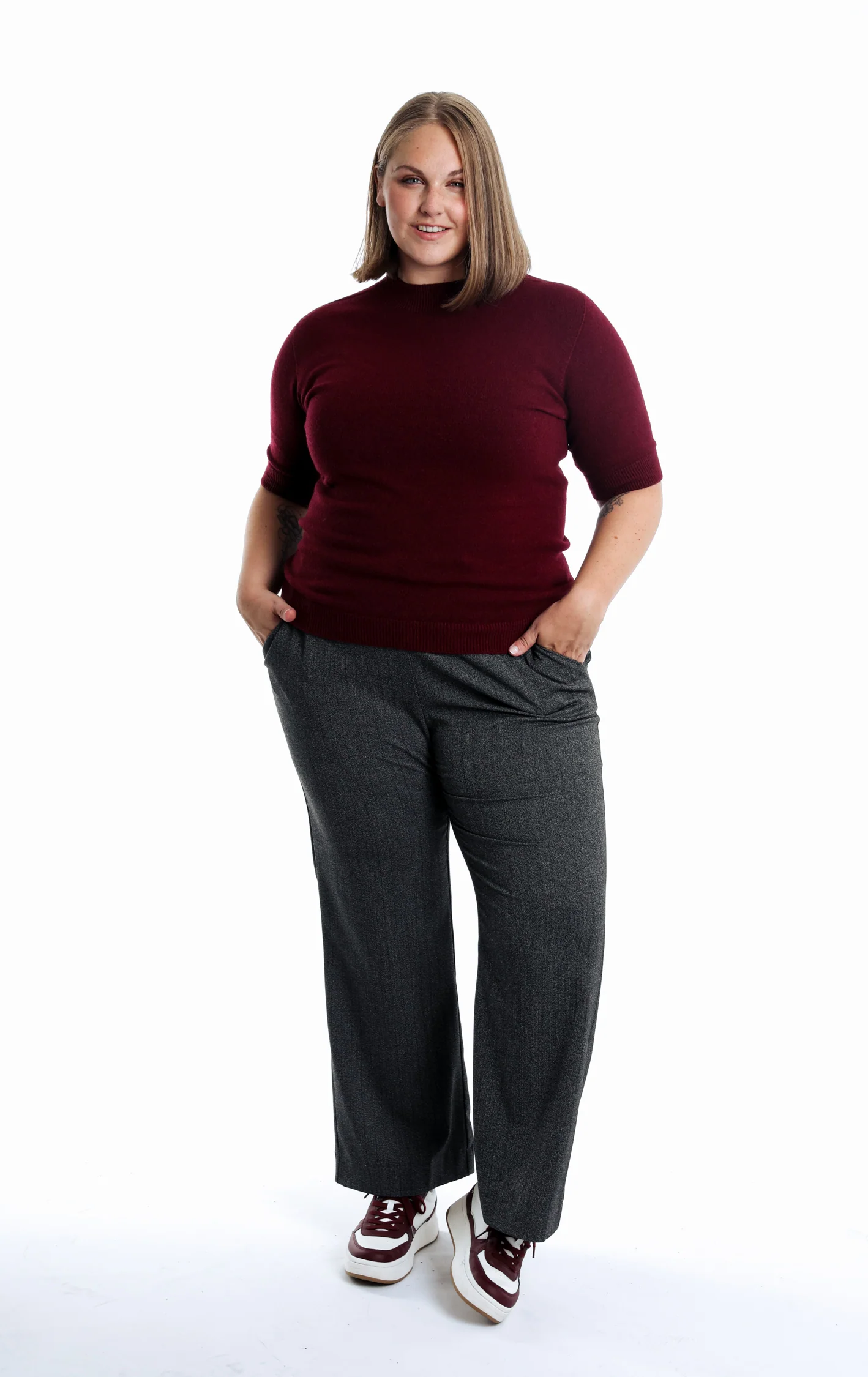 Pull manches courtes uni – Image 5