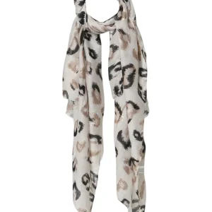 Foulard imprimé léopard avec foil