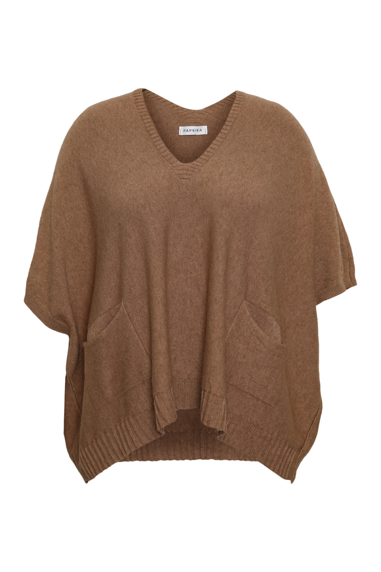 Pull court uni en viscose