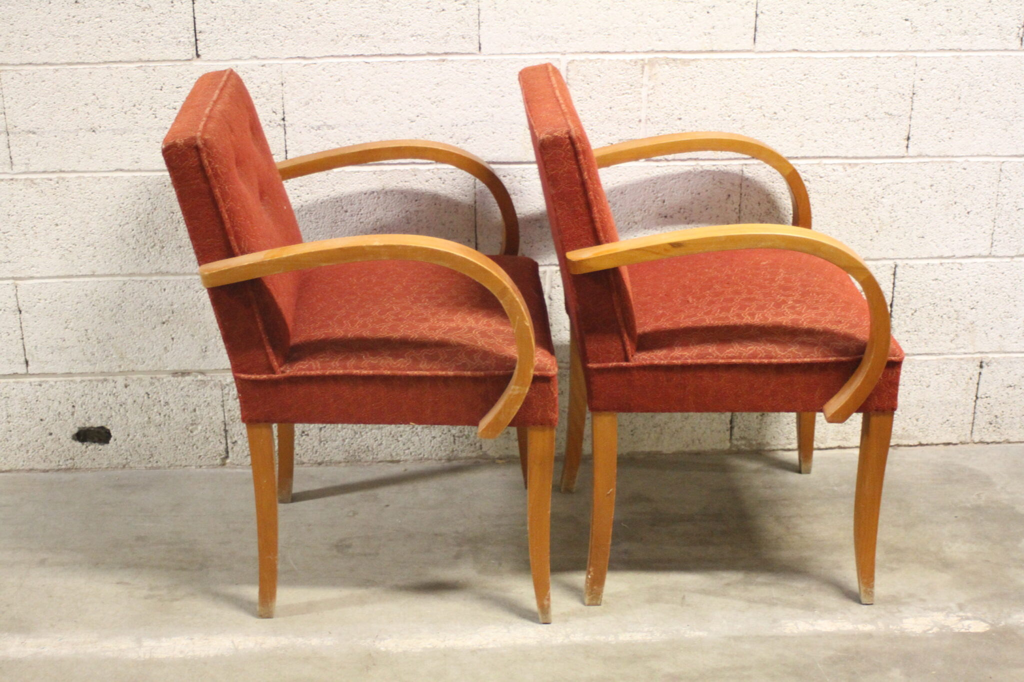 Paire d’anciens fauteuils bridge – Image 3